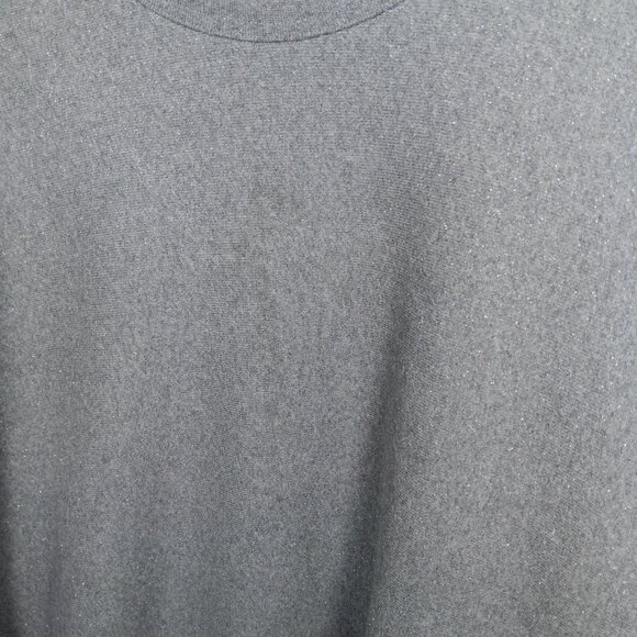 Alexander Wang Glitter Essential Sweatshirt Dense Fleece Oversize Star Patch XS - Picture 6 of 8